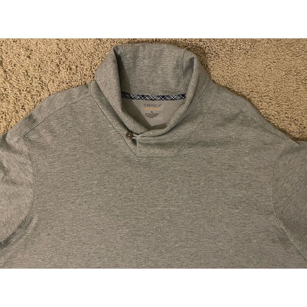 Daniel Cremieux Sweater Men's XL Blue Performance Long Sleeve Gray‎ Size XL